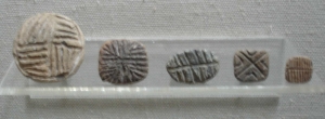 Pottery stamp seals, 2,500 BC - source Antalya Museum